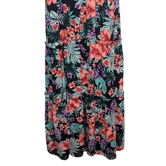 Lost + Wander Beach Wonderland Maxi Dress Small Black Floral Boho Summer NWT - Picture 12 of 13